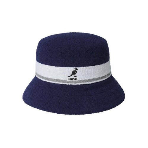 панама kangol bermuda bucket серый xl Панама KANGOL, размер L, синий, белый