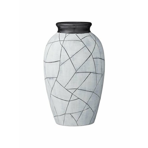 Ваза LENE BJERRE MANDIE A00003097 D180x295 белый/черный