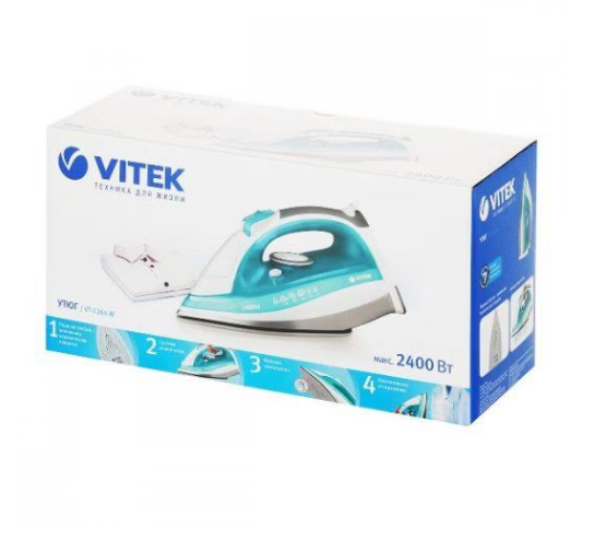 Утюг Vitek VT-1264 W 2400Вт белый - фото №18