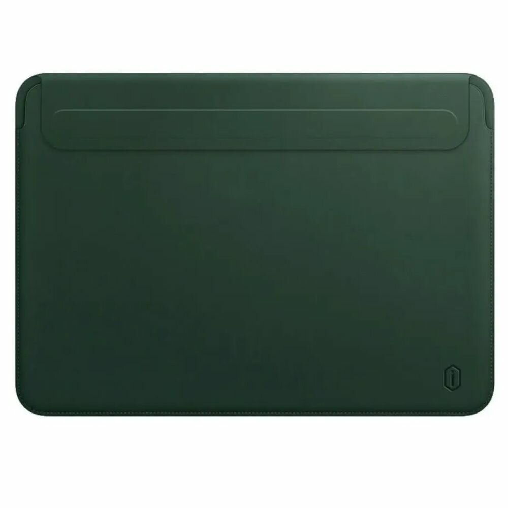 Чехол для ноутбука кожаный WiWU Skin Pro II на MacBook Pro 13 дюймов (2018-2021) - Зеленый