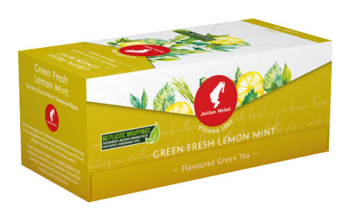 Чай зеленый в пакетиках Julius Meinl Green Fresh Lemon Mint, 25 пак/уп (Юлиус Майнл)