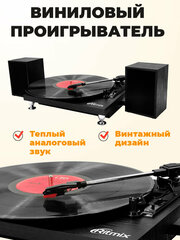 Виниловый проигрыватель RITMIX LP-240 Black wood