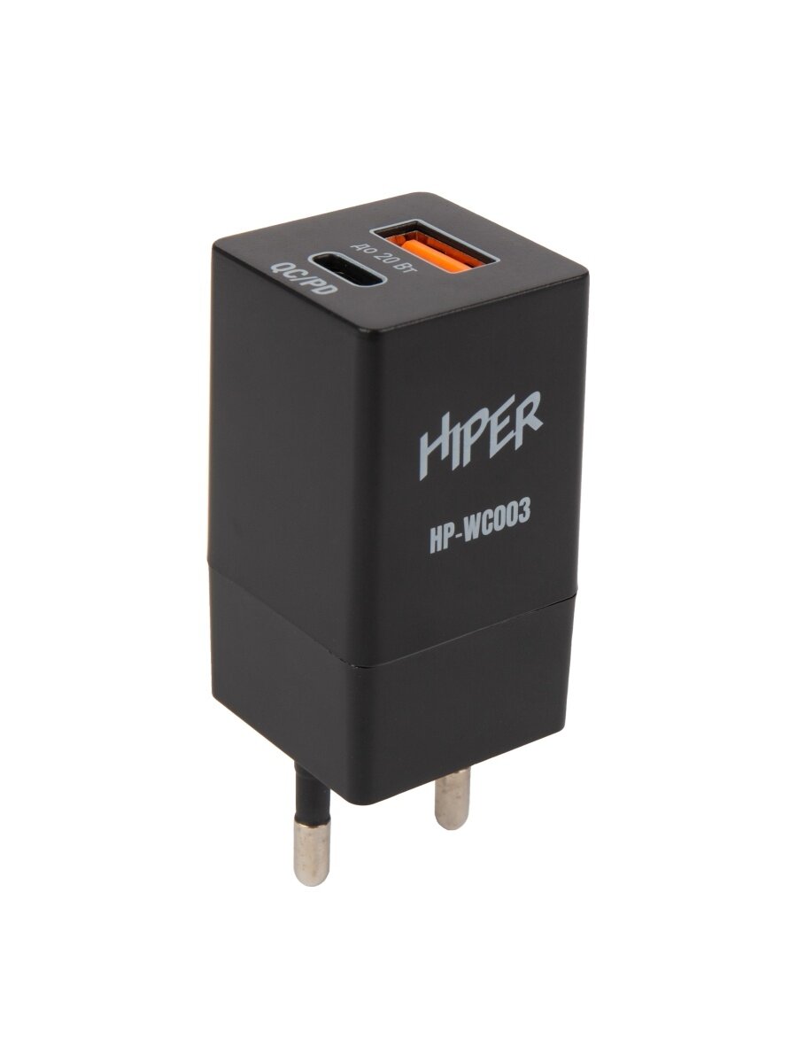 Сетевое зарядное устройство Hiper HP-WC003 3A+2.22A PD+QC универсальное черный - фото №9