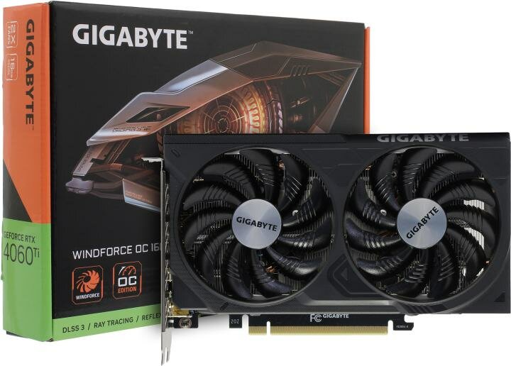 Видеокарта PCI-E GIGABYTE 16GB GDDR6 128bit 5nm 2550/18000MHz 2*HDMI/2*DP - фото №10