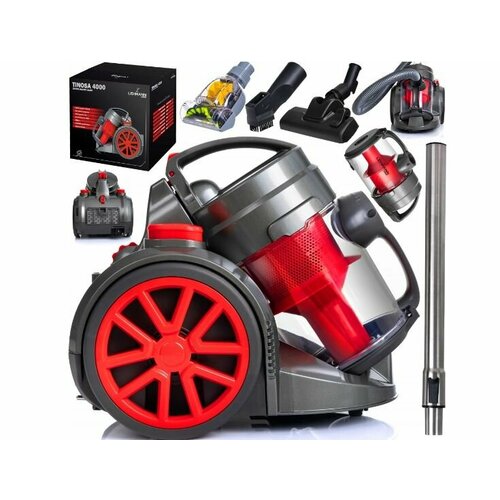 Бытовой пылесос Lehmann Tinosa 4000 Вт серыйкрасный 2133600₽