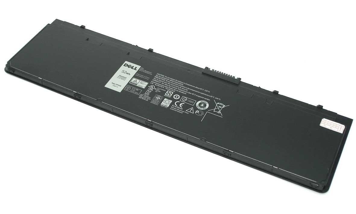 Аккумулятор для Dell (WD52H) Latitude E7240, E7250, E7440, E7450, 45Wh, 5700mAh, 7.4V