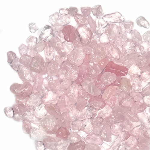 декоративный наполнитель камни персиковый 3 5 мм 100 г Натуральный камень Кварц нежно-розовый, 100г