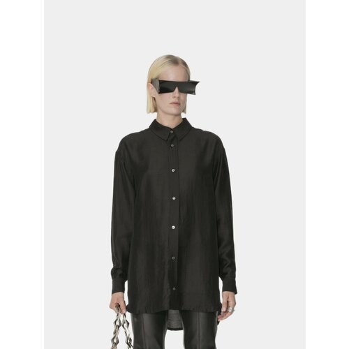 Рубашка Han Kjøbenhavn, TAFFETA SHIRT, размер 36, черный рубашка han kjøbenhavn jacquard размер 36 черный
