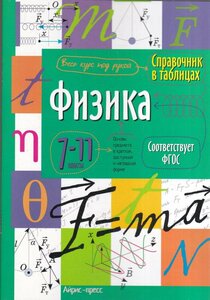 Справочник в таблицах. Физика 7-11 класс (Айрис)