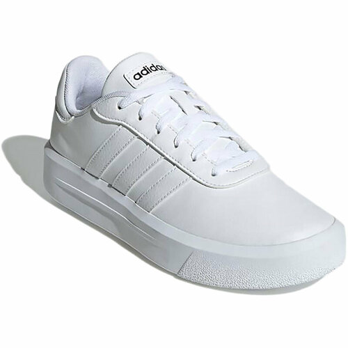 фото Кеды adidas court platform w, полнота f, размер 7 uk, белый,