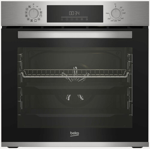 Изображение товара Электрический духовой шкаф Beko BBIM12301X 59 см, 72 л гриль конвекция, серебристый