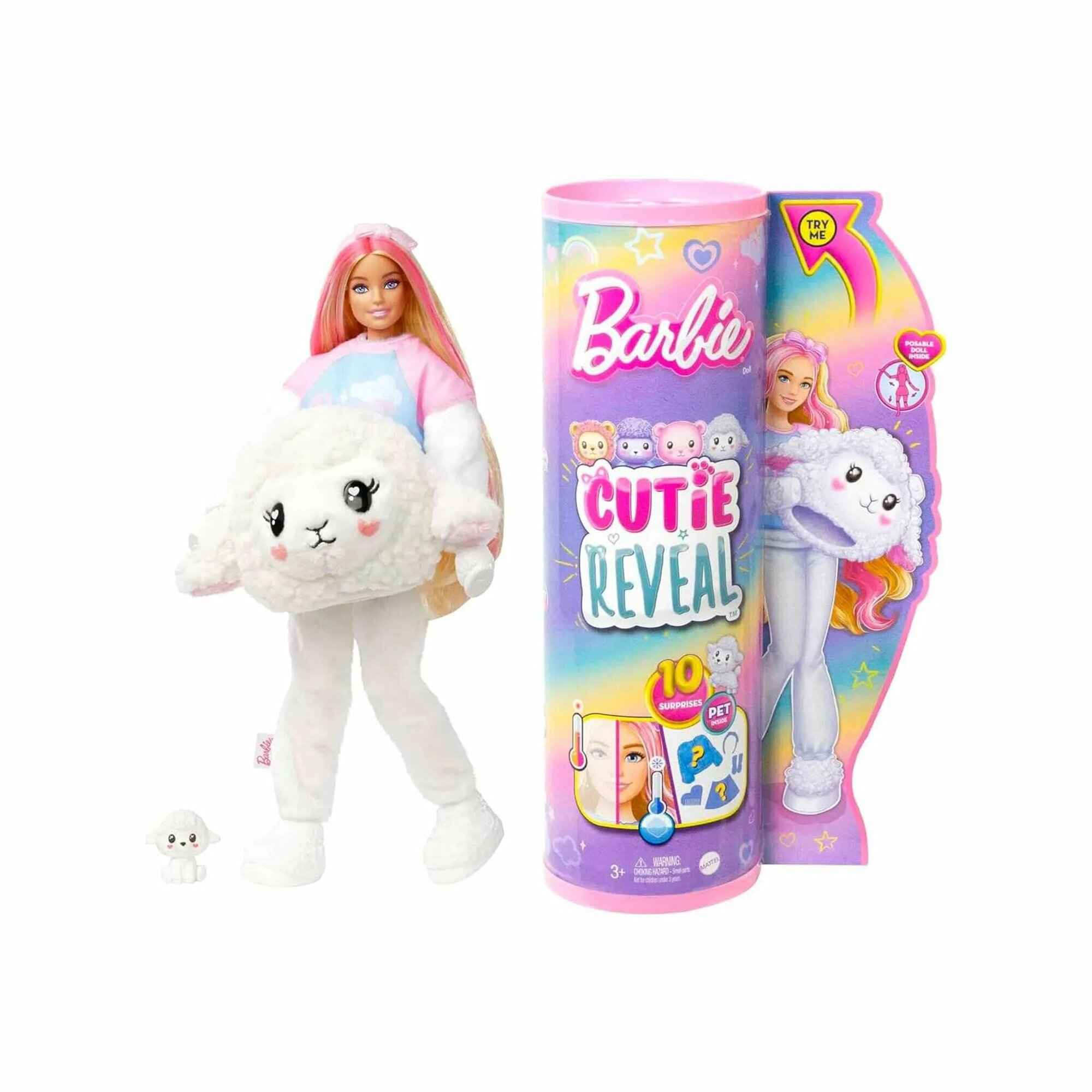 Кукла Barbie Cutie Reveal Милашка-проявляшка Овечка HKR03