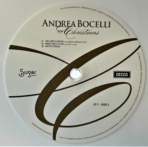 0602445609628, Виниловая пластинка Bocelli, Andrea, My Christmas (coloured) Universal Music - фото №7