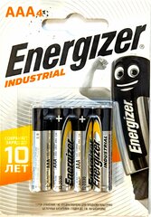 Батарейка Energizer Industrial ААА, в упаковке: 4 шт.