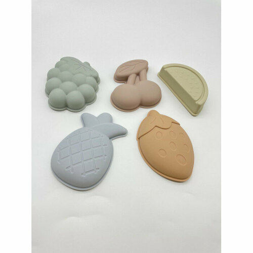 Силиконовые формочки для песочницы Фрукты 1246₽