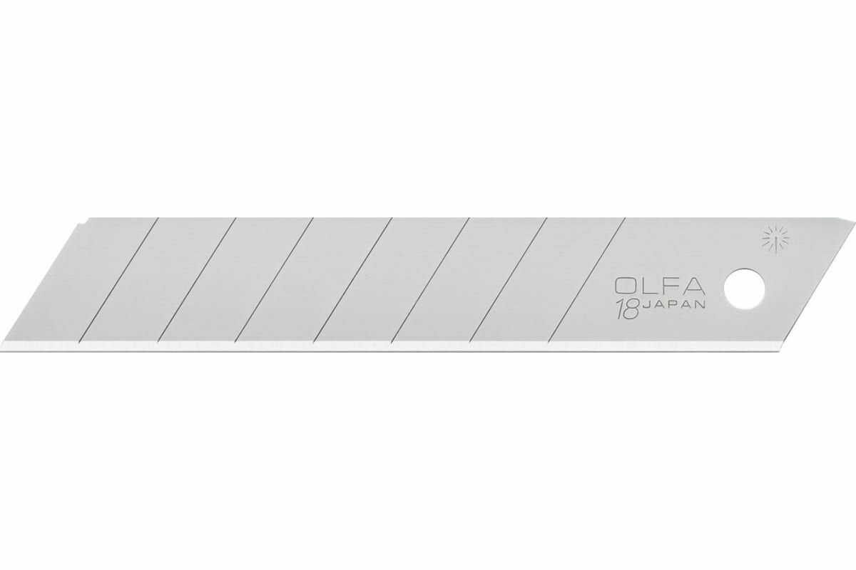 Лезвие OLFA сегментированное 18 мм 10 шт. в боксе