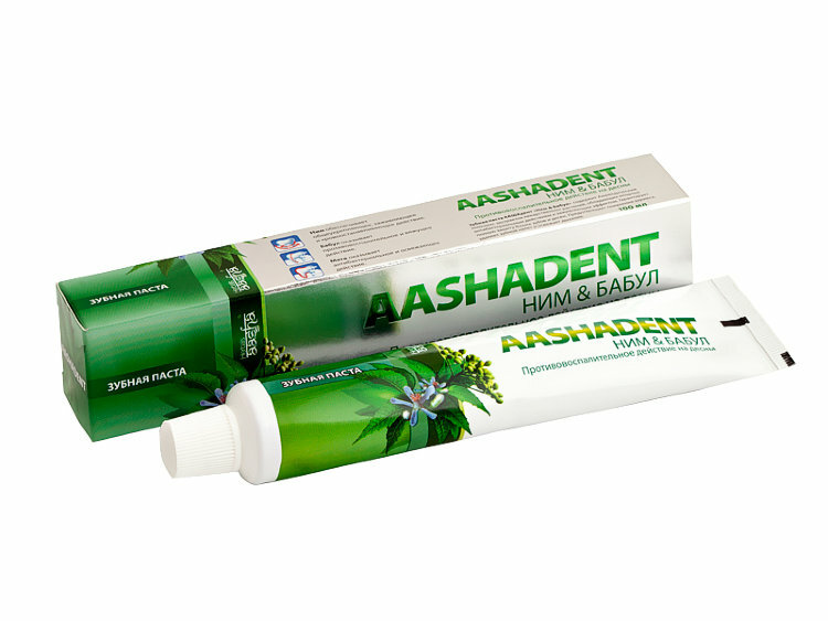 Зубная паста Aashadent Ним - Бабул, 100г