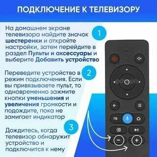 Голосовой пульт AN-1603 для Smart tv (Яндекс тв Tuvio Алиса) Hartens Dexp Novex Telefunken Harper Polar Doffler Горизонт Hiberg V-home QWATT SunWind