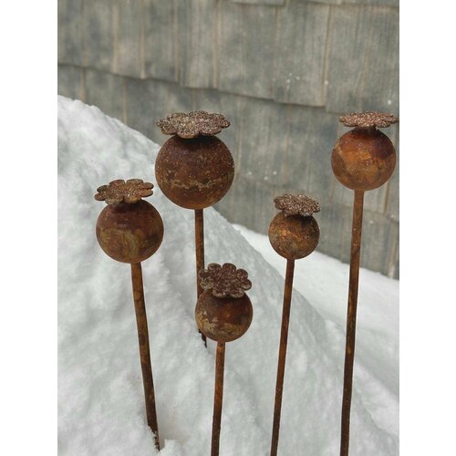 Садовый декор Букет маков 4-4-5-5-7