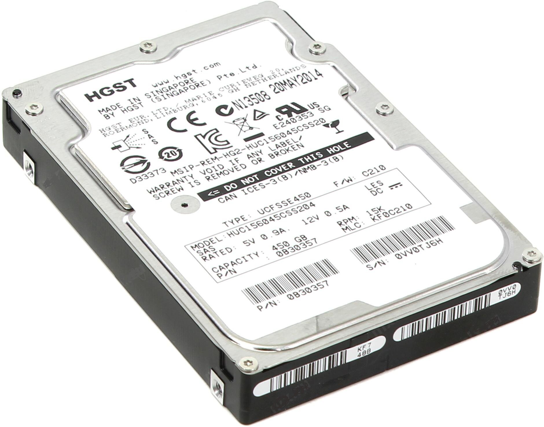 Жесткий диск HGST HUC156060CSS204 2.5" 15К 600Gb SAS 12Gb/s C15K600 0B30356