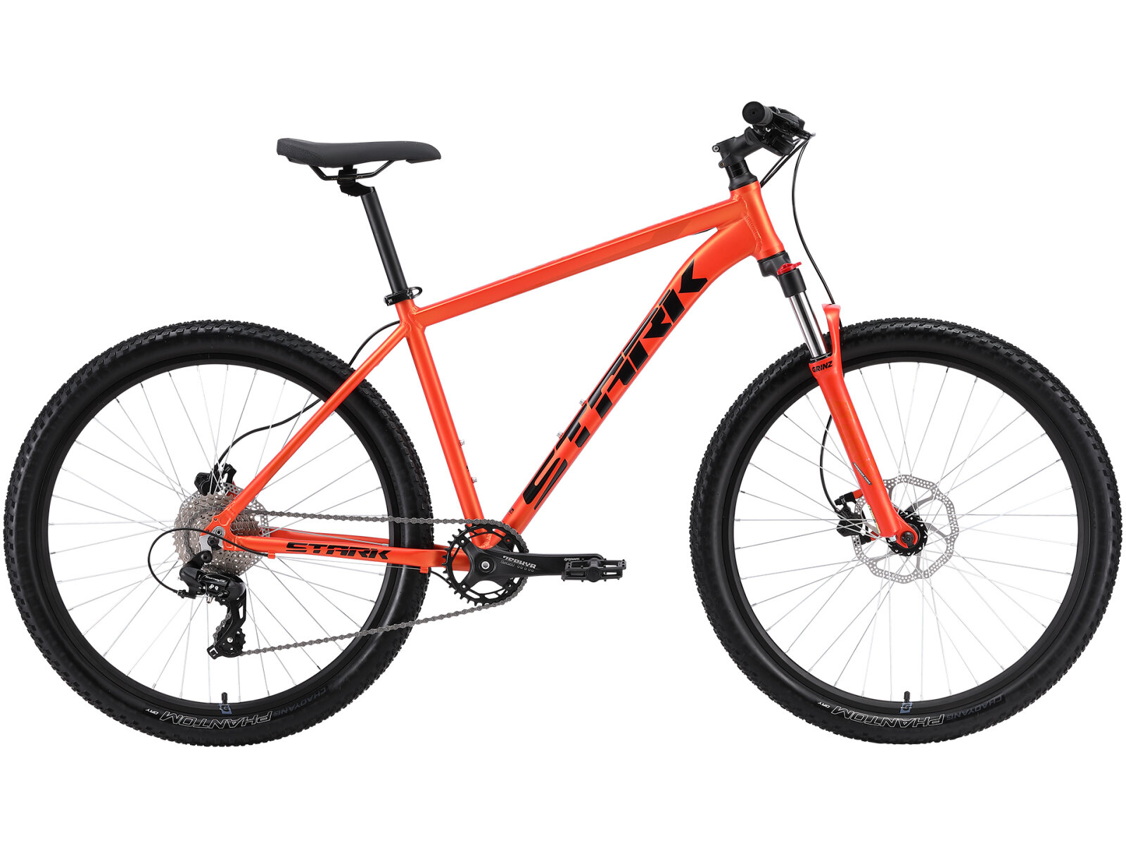 Горный велосипед Stark Hunter 27.2 HD (2024) 20" Оранжево-черный (175-184 см)