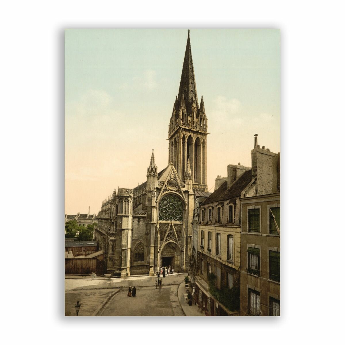 Постер, плакат на бумаге / St. Pierre church, Caen, France / Размер 30 x 40 см