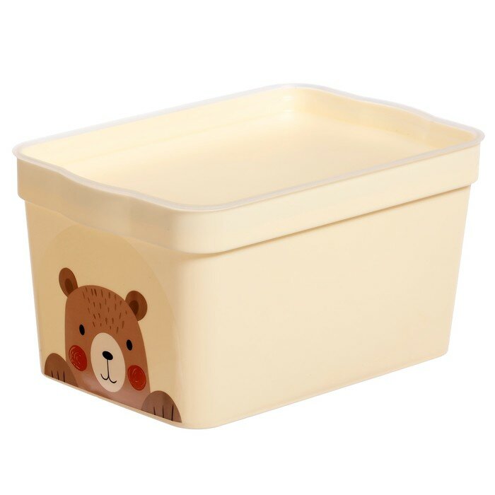 Детский ящик Lalababy Cute Bear, 2,3 л (комплект из 6 шт)