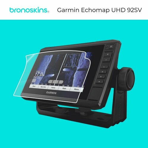 garmin echomap uhd 92sv картплоттер эхолот с датчиком gt56uhd tm Глянцевая защитная бронированная пленка на навигатор Garmin Echomap UHD 92SV