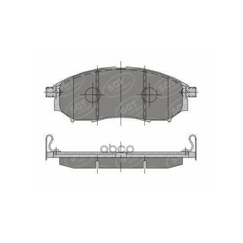 SCT GERMANY sp390 (D1060JL00E) колод. торм. задн. niss murano / Pathfinder (Патфайндер) / qashqai / Renault (Рено) koleos 08-