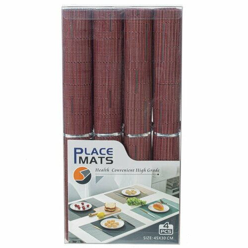 Салфетка, набор из 4-х шт, 15х4х31 см KSM-799128