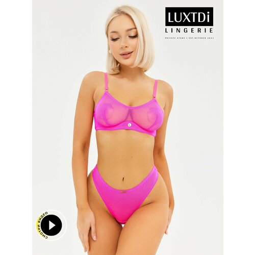 Комплект нижнего белья Luxtdilingerie, размер M верх/ M низ, розовый