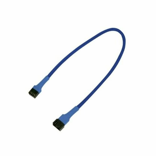 аксессуар удлинитель nanoxia 4 pin pwm 30cm blue white nxpwv3ebw Аксессуар Удлинитель Nanoxia 4-pin PWM 30cm Blue NXPWV30B