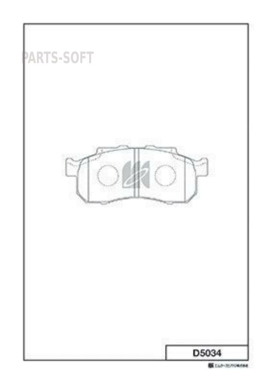 KASHIYAMA D5034 D5034_колодки дисковые передние!\ Mitsubishi Pajero 2.3TD/2.5TD 82-90