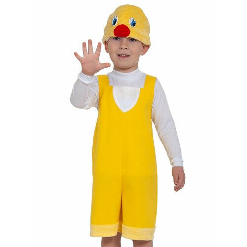 Карнавальный костюм Цыплёнок ткань-плюш, детский, размер М (128-134 см) костюм детский человек паук 122 134