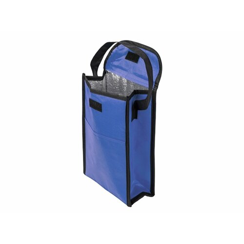 Сумка-холодильник Reviver на липучке из нетканого переработанного материала, цвет синий