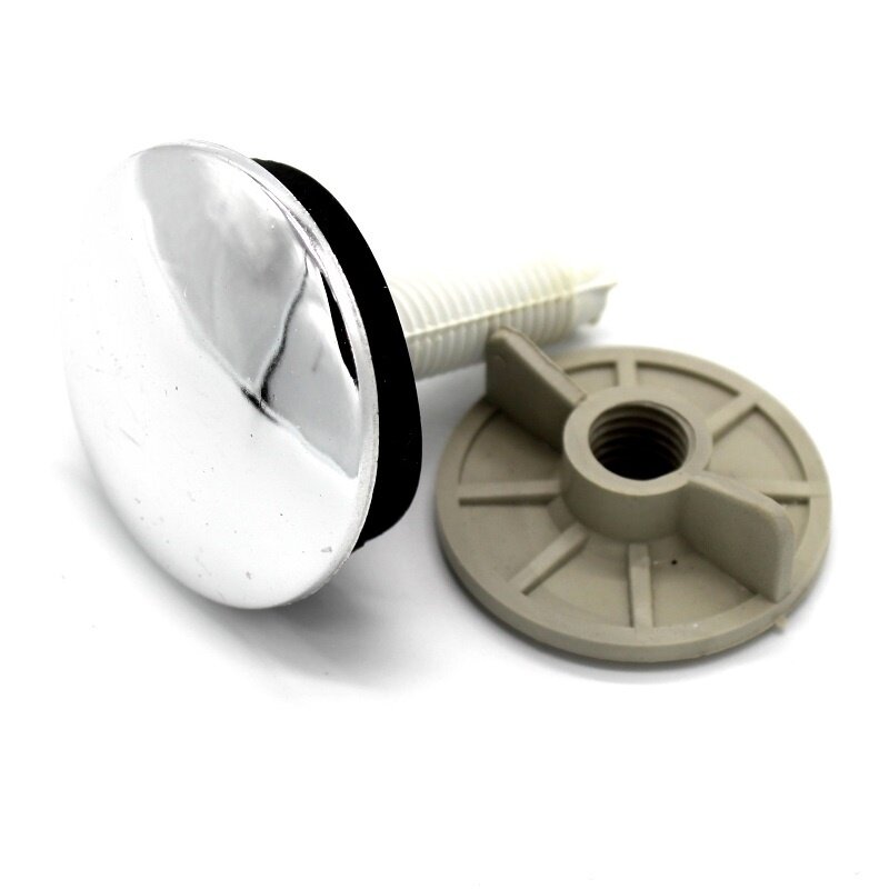 Заглушка декоративная отверстия умывальника d 50 мм резьба М12 хром