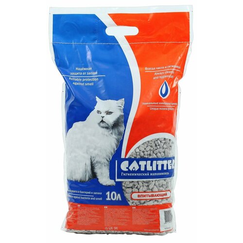 Catlitter Наполнитель для кошек, гигиенический впитывающий 10л catlitter наполнитель для кошек гигиенический древесный 10л