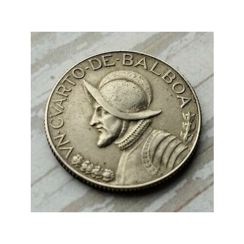 Монета Панама 1/4 бальбоа 1966год.