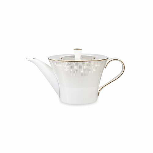 Заварочный чайник из костяного фарфора Золотая паутина 950 мл белыйдекор серия Golden Net Narumi NAR-52070-4658 24810₽