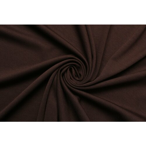 Ткань Джерси-стрейч цвета горького шоколада, ш145см, 0,5 м