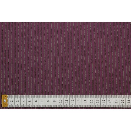 Ткань Жаккард стрейч A Mc Queen серо-фиолетовая с полосами 290 г/мп, 290 г/пм, ш118см, 0,5 м