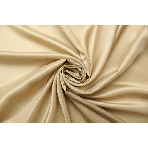 Ткань подкладочная Zegna купра песочно-кремовая , ш140см, 0,5 м
