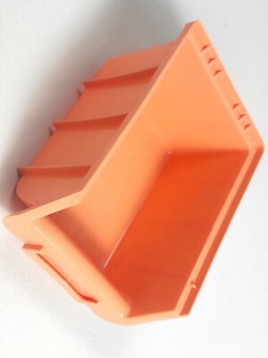 Лоток для метизов, Пластик, 16x11.5x7.5 см, оранжевый, 1 шт.