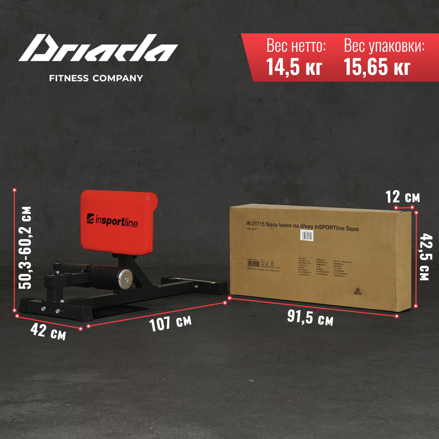 Тренажер для приседаний DFC INSPORTLINE — фото 1