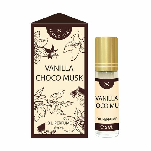 Sergio Nero/ Духи масляные женские Vanilla Patchouli D'Or 6мл/Парфюм женский, духи-масло, ваниль, пачули