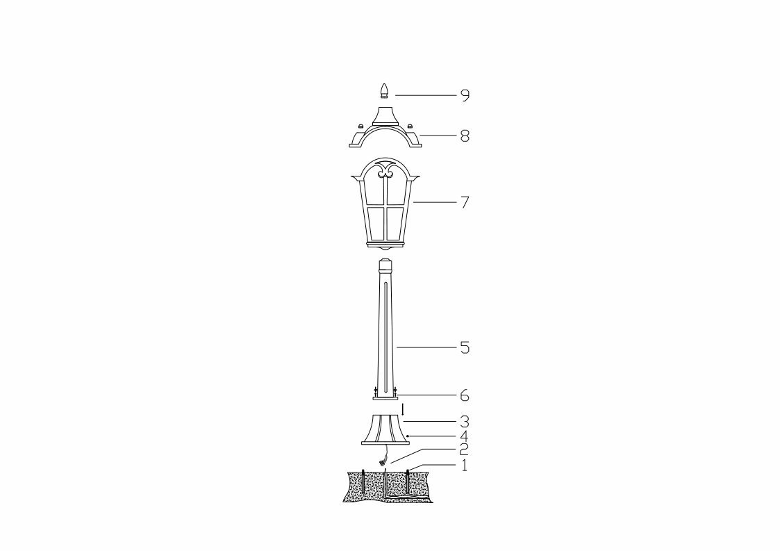 Уличный светильник Maytoni Albion O413FL-01BZ1 - фото №9
