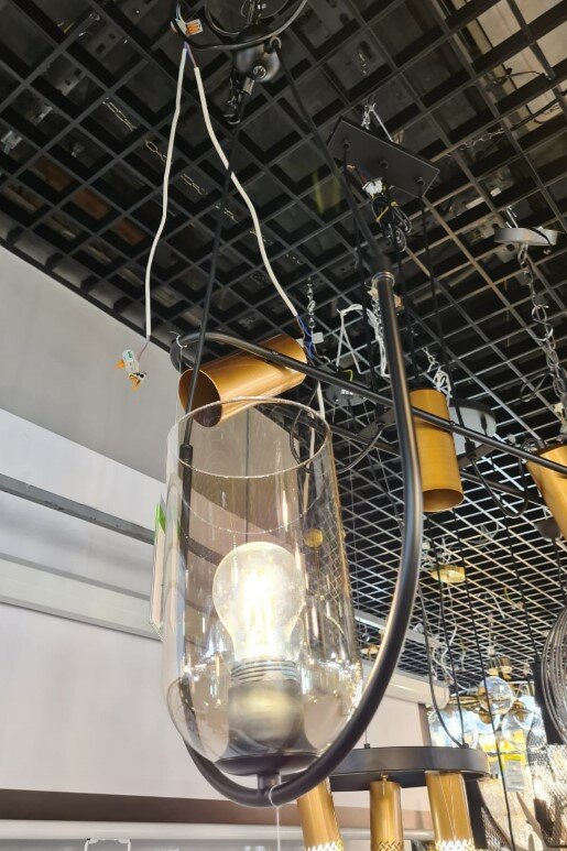 Светильник подвесной Vele Luce Fiamma VL5812P01, E27, 60Вт, кол-во ламп:1шт, Черный - фото №7