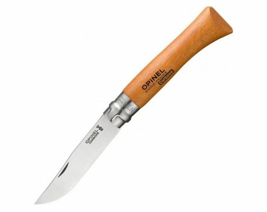 Нож OPINEL №10, углеродистая сталь, рукоять из дерева бука 113100