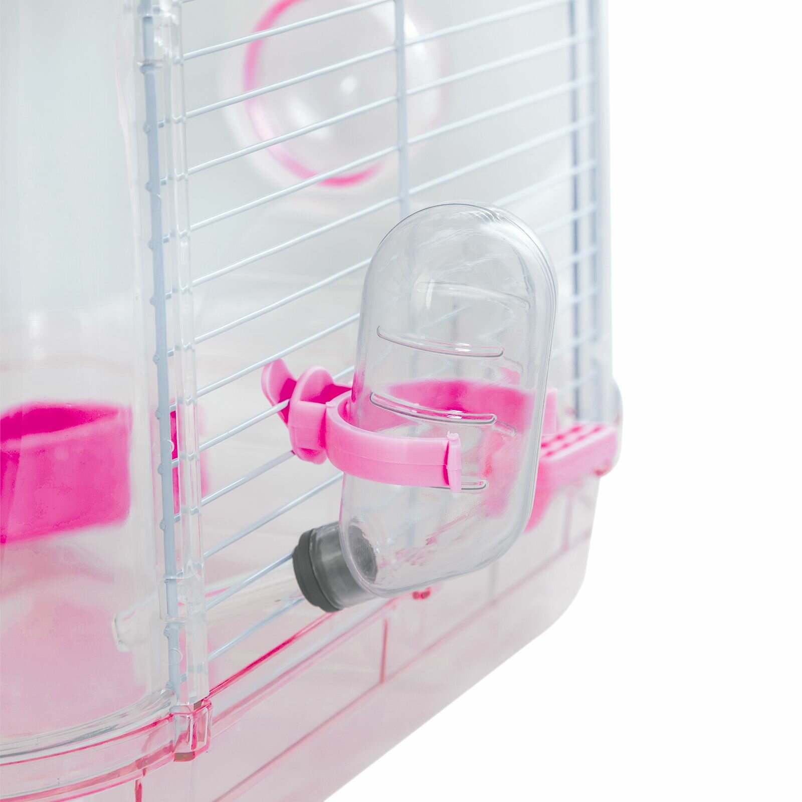 Клетка для грызунов, "Не Один Дома" Hamster, розовый, 32х21х41 см - фотография № 5
