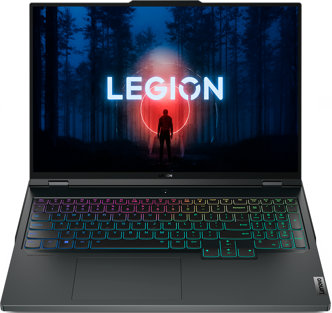 Ноутбук Lenovo Legion Pro 7 Gen 8 16" WQXGA IPS/AMD Ryzen 9 7945HX/32GB/1TB SSD/GeForce RTX 4090 16Gb/NoOS/RUSKB/серый (82WS003DRK)